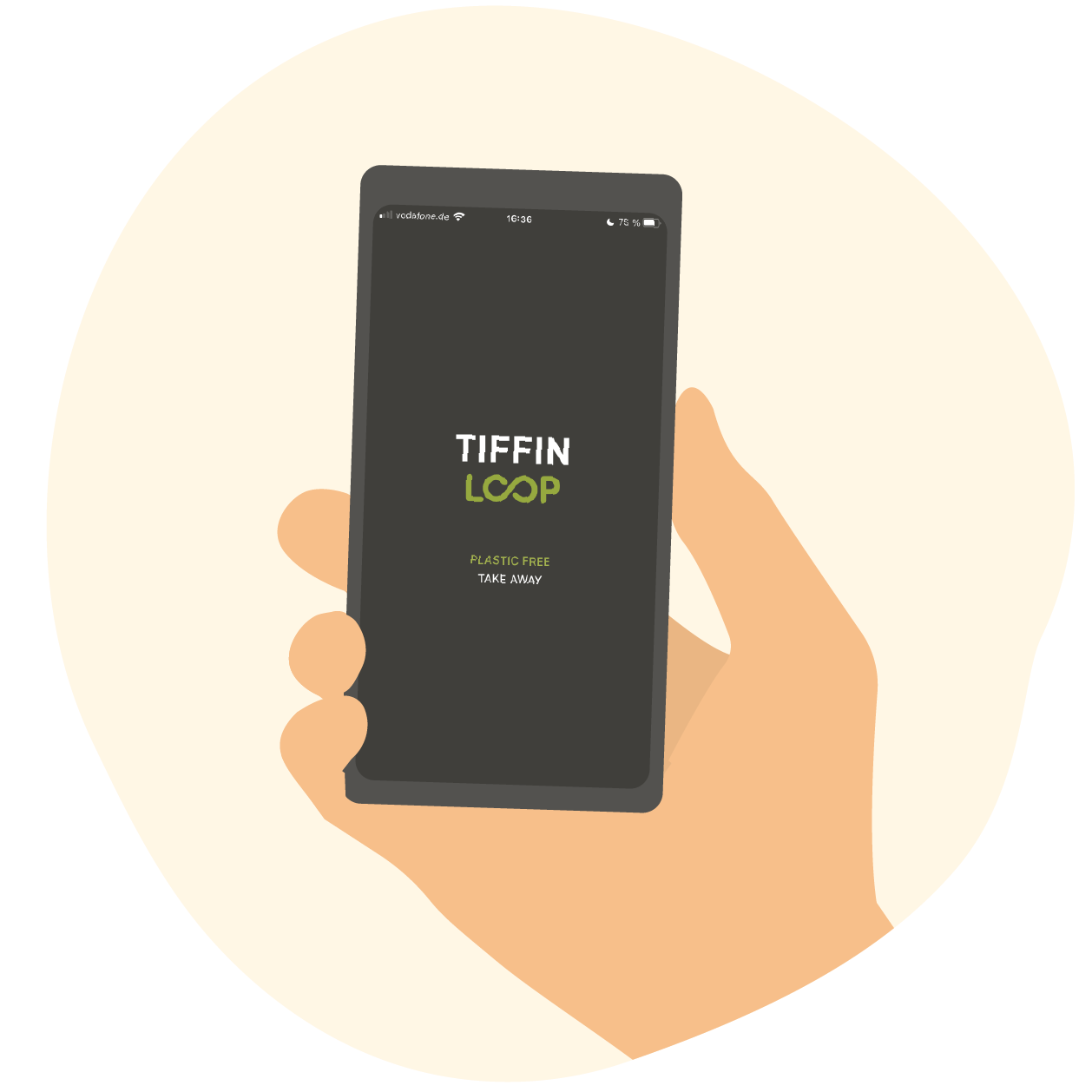 Tiffin Loop auf dem Smartphone